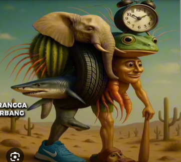 Trippa Troppa Tralala Lirilì Rilà Tung Tung Sahur Boneca Tung Tung Tralalelo Trippi Troppa Crocodina